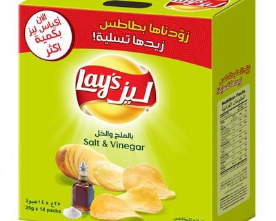 بطاطس ليز بالملح والخل 23* 12 جم